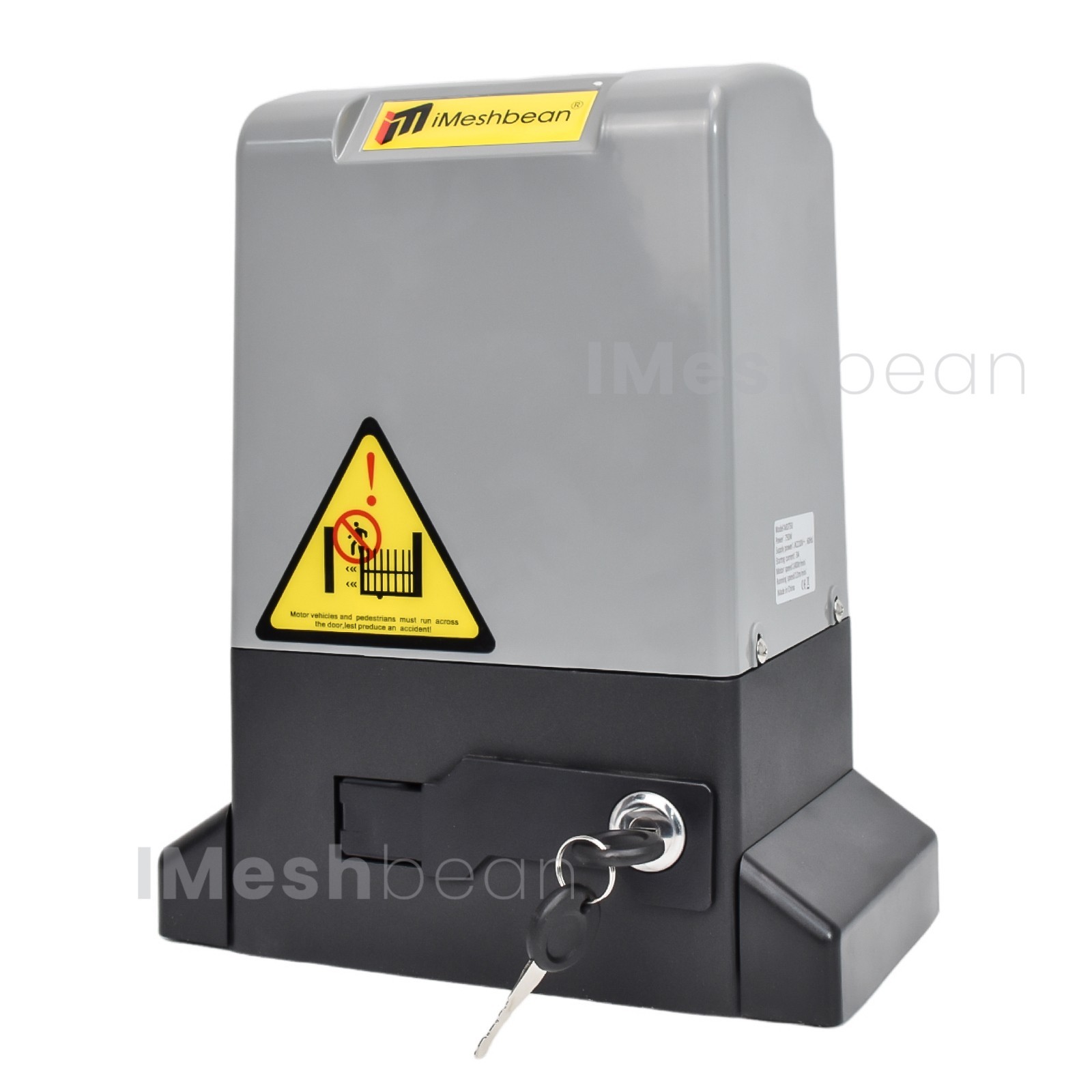 1.6HP 5000LBS Automatic Electric Sliding Gate Opener Kit APP Keypad 4 Remotes