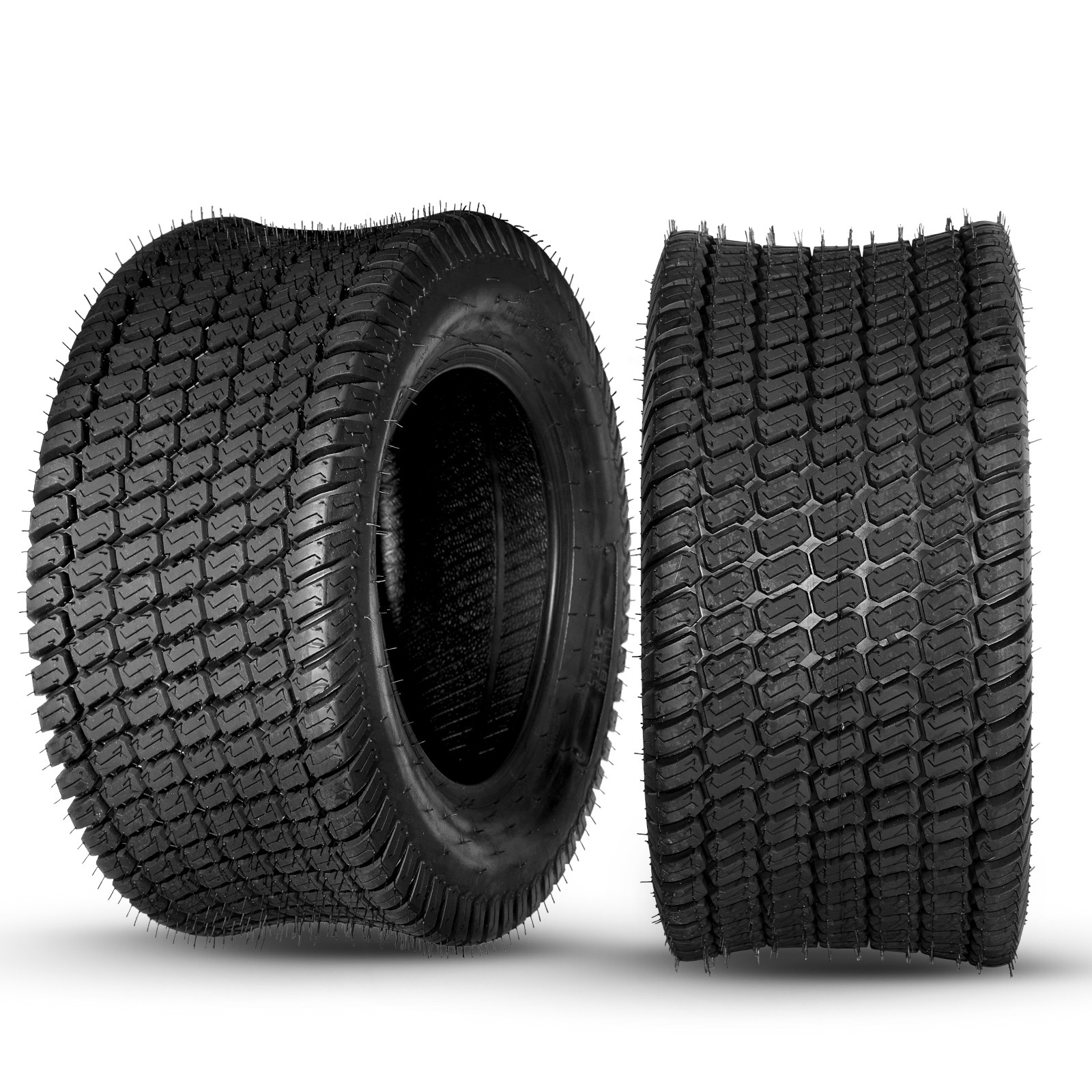 2pcs 16×7.50-8 Lawn Mower Tractor Turf Tires 4 Ply Rated 16×7.5-8 Tubeless