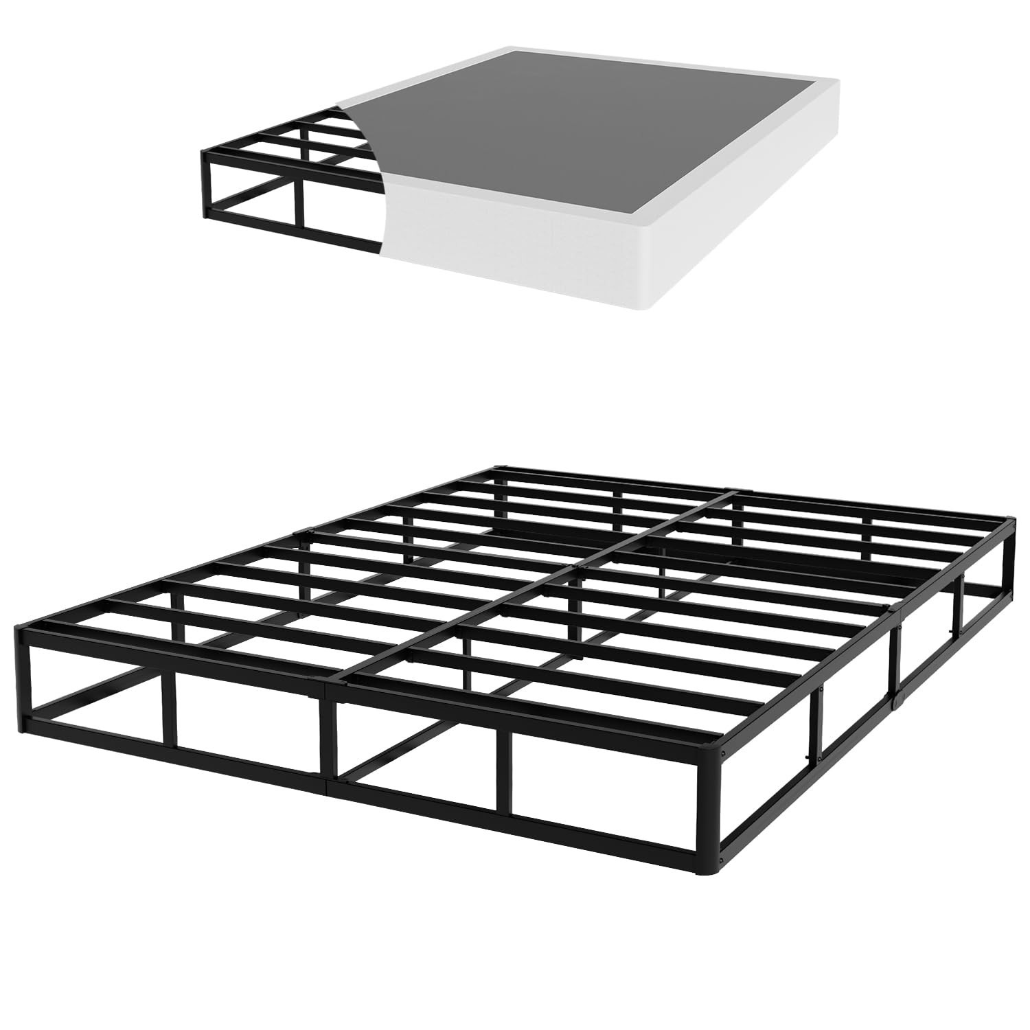 Box Spring 9″ in Steel Mattress Bed Foundation Folding Queen Size
