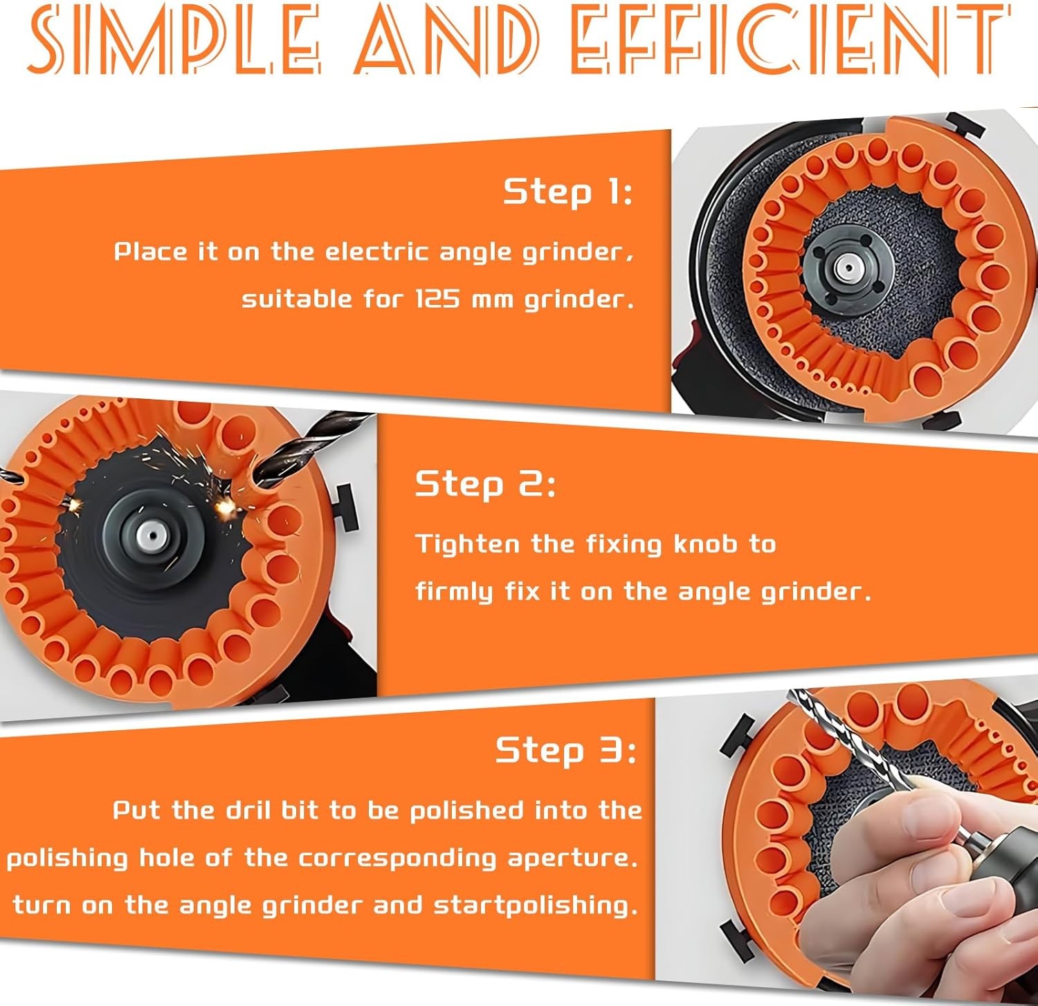 Angle Grinder Drill Bit Sharpener Tool for 2-13mm Bit Power Grinding Attachment