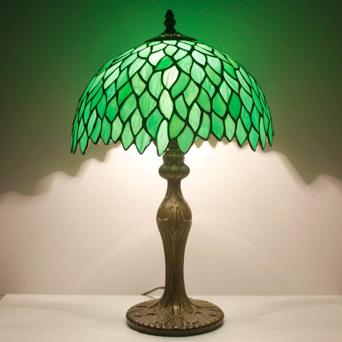 Dark Bronze Table Lamp Base Replacement for Tiffany Style Shades, 18″ Height