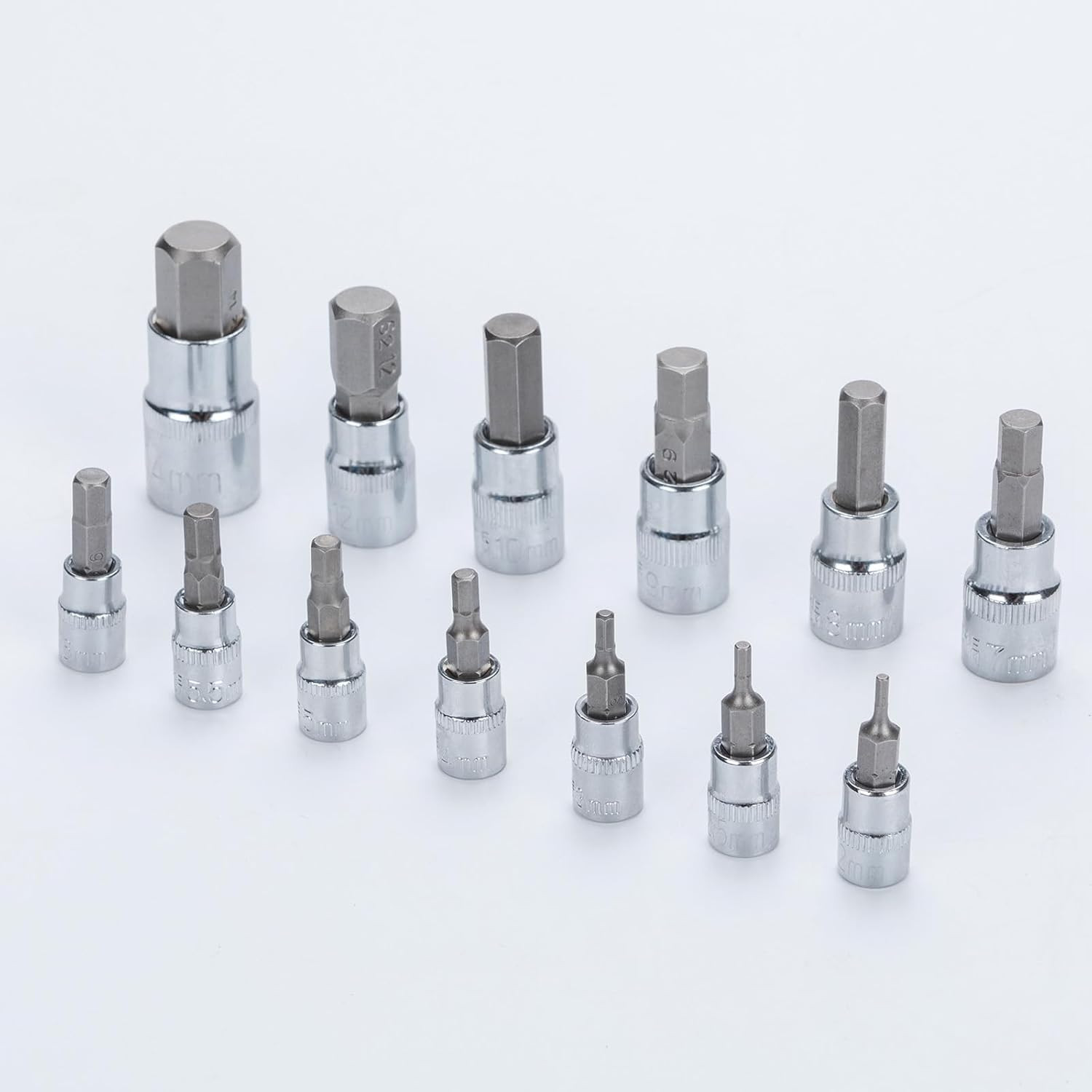 Hex Bit Socket Set Premium S2 Alloy Steel | 13-Piece Metric 2mm – 14mm Allen Soc