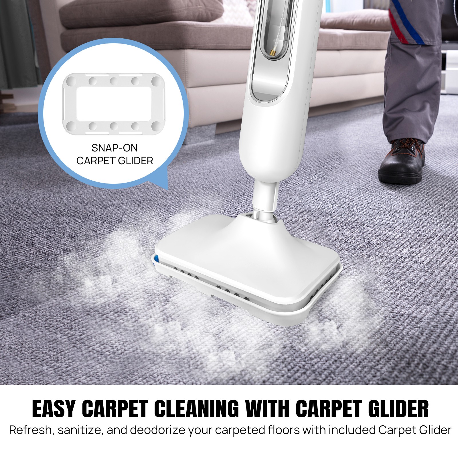 Steam Broom Mop Floor Mop Steam Cleaner Steam Cleaner 3000W Cleaning
