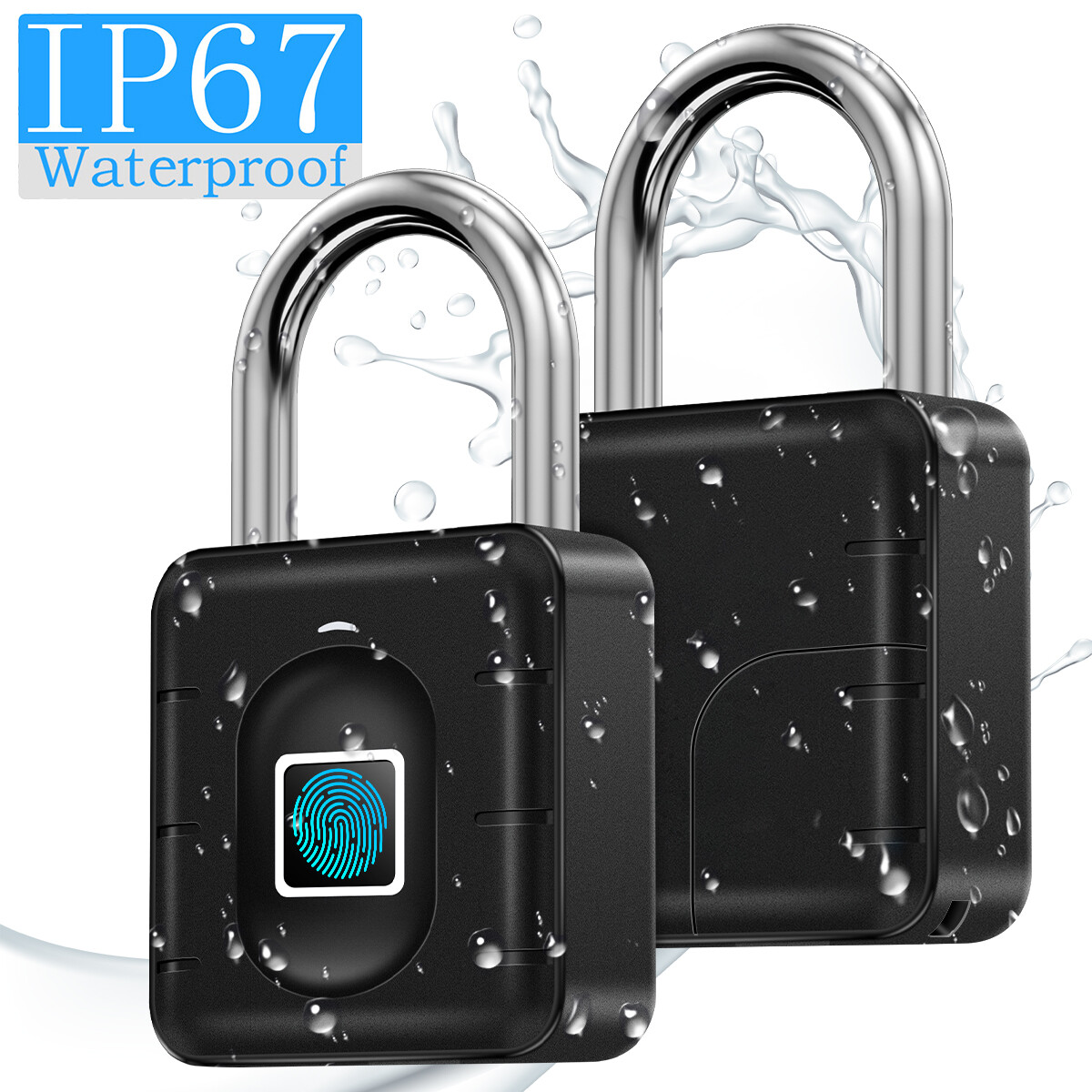 Waterproof Fingerprint Padlock Bluetooth Digital APP Keyless Smart Door Lock