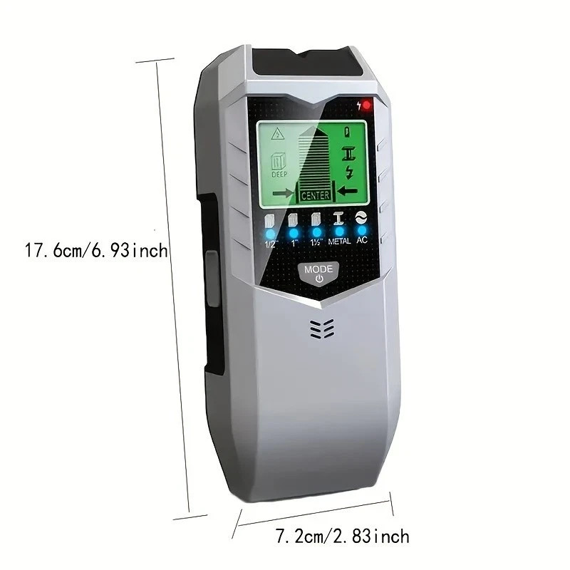 5 in 1 Stud Finder Wall Scanner LCD Display Detector for Wood AC Wire Metal Pipe