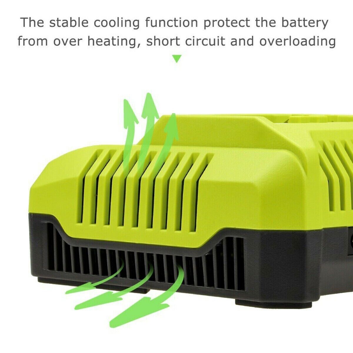 1-2Pack for Ryobi Battery/Charger Replace 18V PLUS 4.8Ah NIMH P100 P117 ABP1801