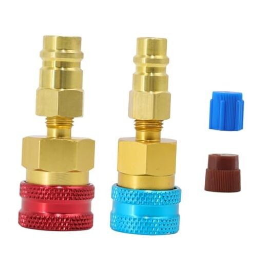 R1234YF Adapter, R1234yf to R134a Quick Coupler, High Low Side Conversion Kit