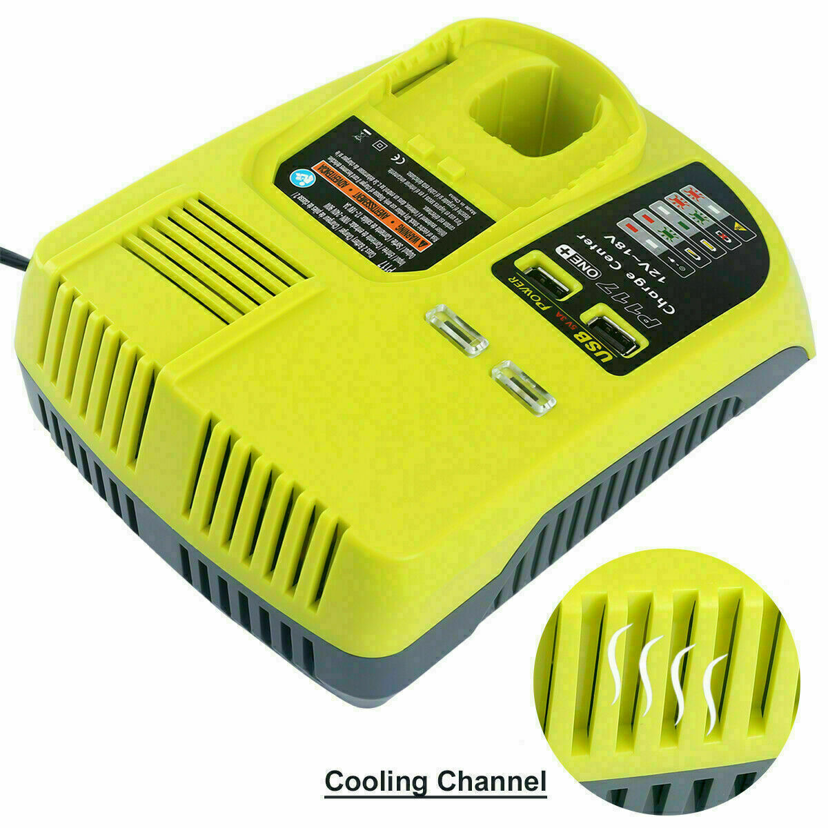 P117 Fast Charger For RYOBI For One+ Plus P108 18V High Capacity Lithium Battery