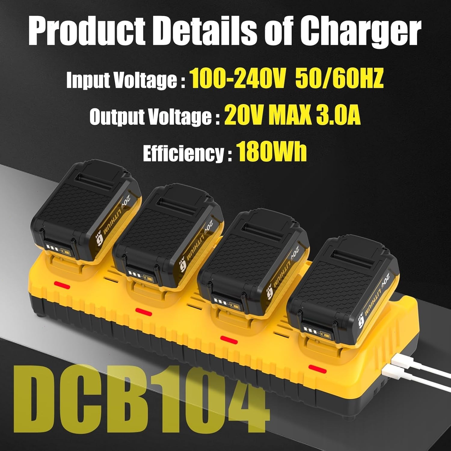2Pack 10.0AH For DeWalt 20V 20 Volt Max XR Lithium Ion Battery DCB206-2 DCB205-2