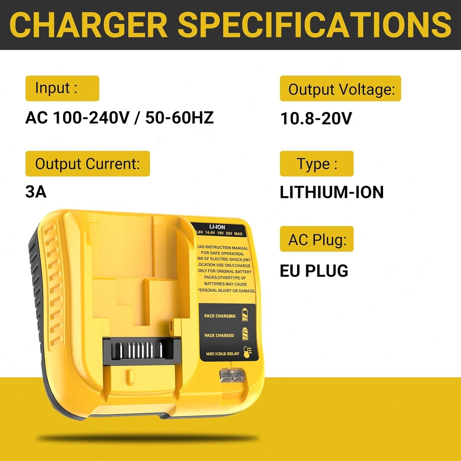 2Pack For DeWalt 20V 20 Volt Max XR 12.0AH Lithium Battery DCB206-2+Dual Charger