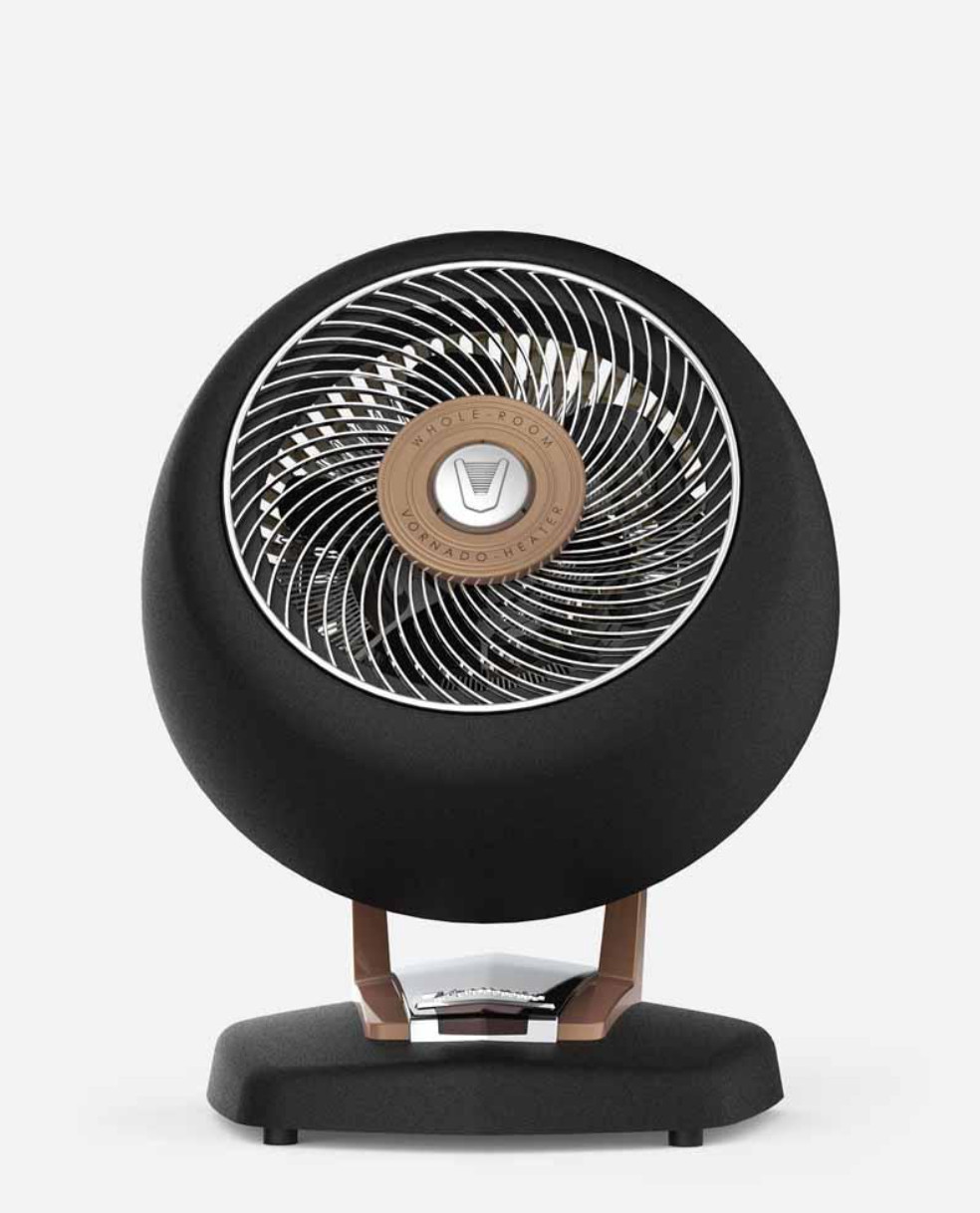 Vornado VHEAT 1500W Whole Room Vintage Metal Space Heater – Black/Gunmetal