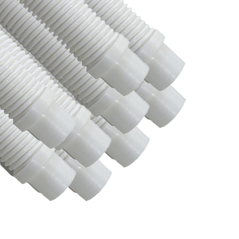 Puri Tech Pool Cleaner Vac Hose Kreepy Krauly Barracuda 1.5in x 4ft White 9 pk