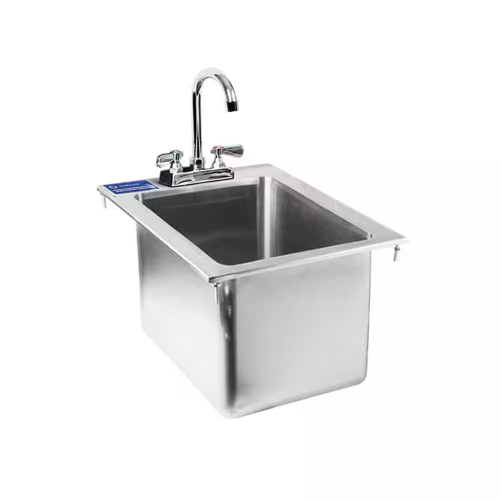18.5 In. X 13 In. Stainless Steel Drop Sink – 1 Compartment Drop in Sink. Bowl S