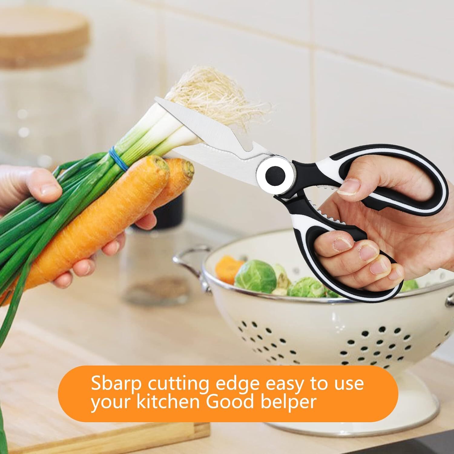 Stainless Steel Kitchen Shears Heavy Duty Scissors for Meat Fish Chicken Bones