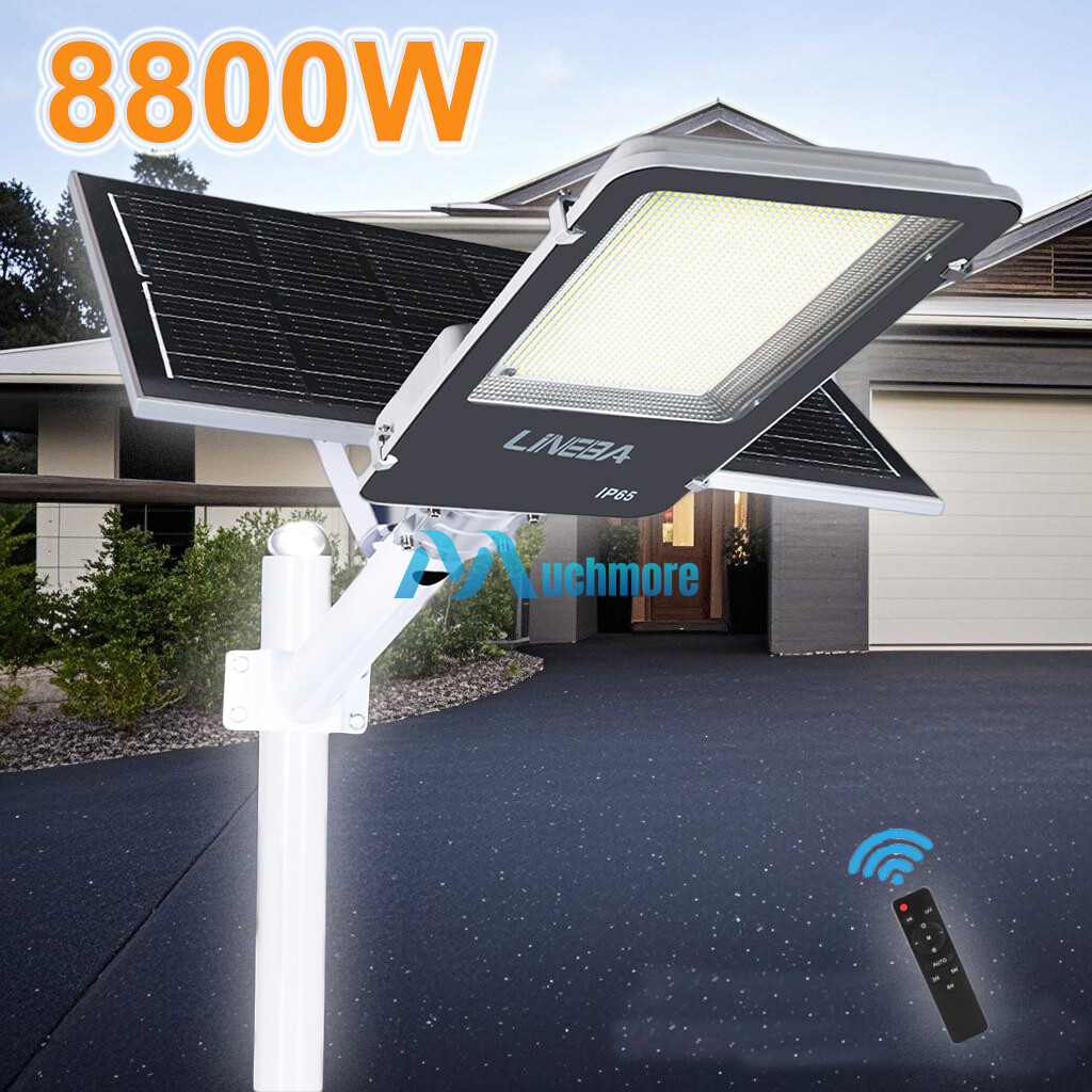 8800000000LM Commercial Solar Street Light Motion Sensor Backyard Road Wall Lamp