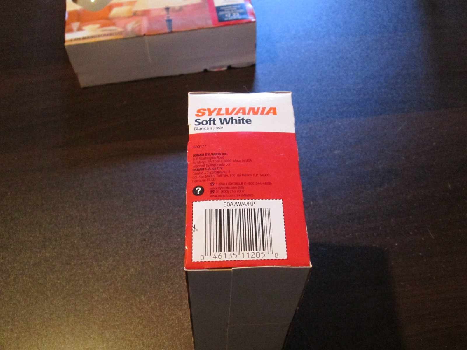 Sylvania 60W Soft White Light Bulbs 4-Pack Lot of 4 Total
