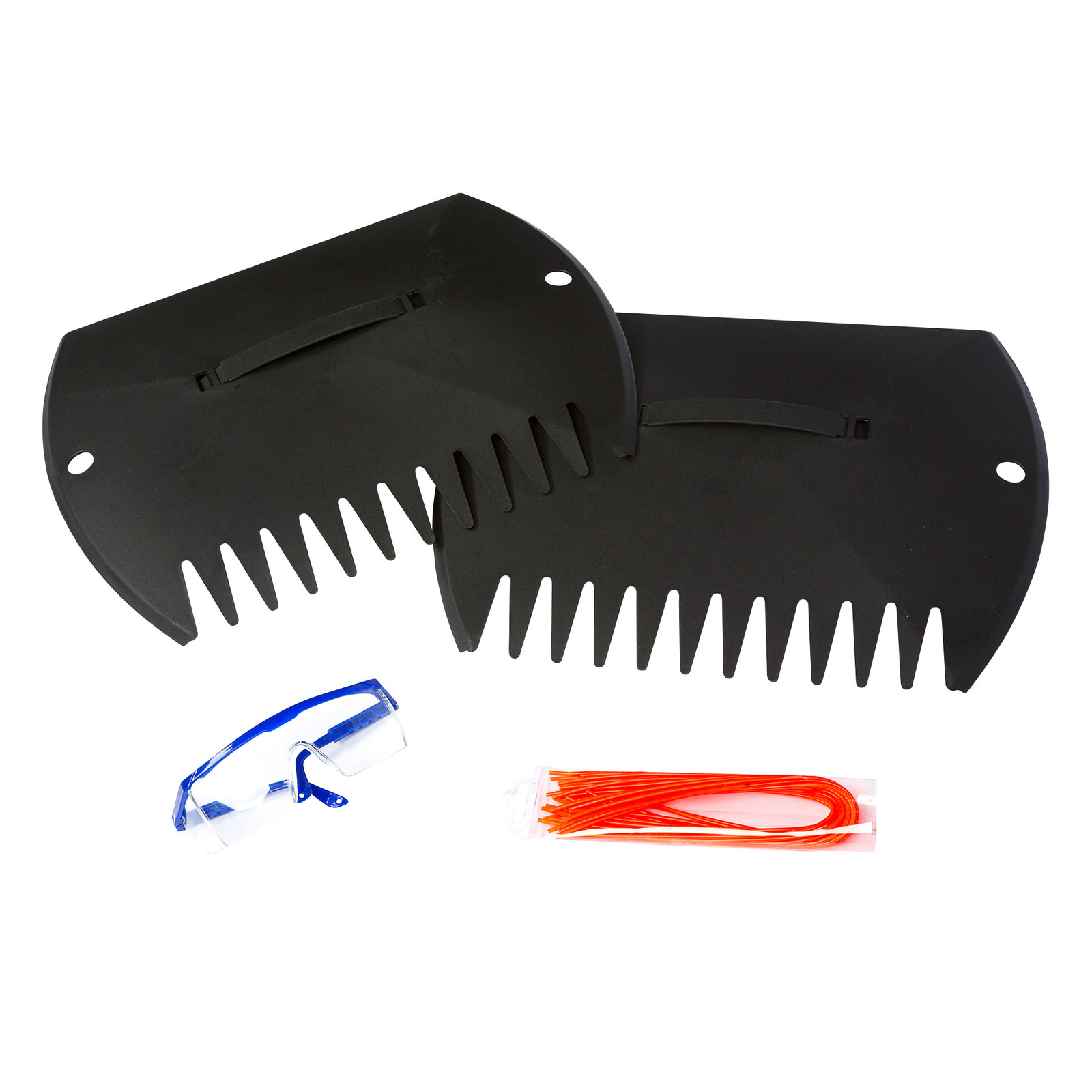 Electric Leaf Shredder Mulcher, 22″ Yard Force, Hand Rake Set, Goggles, Corded