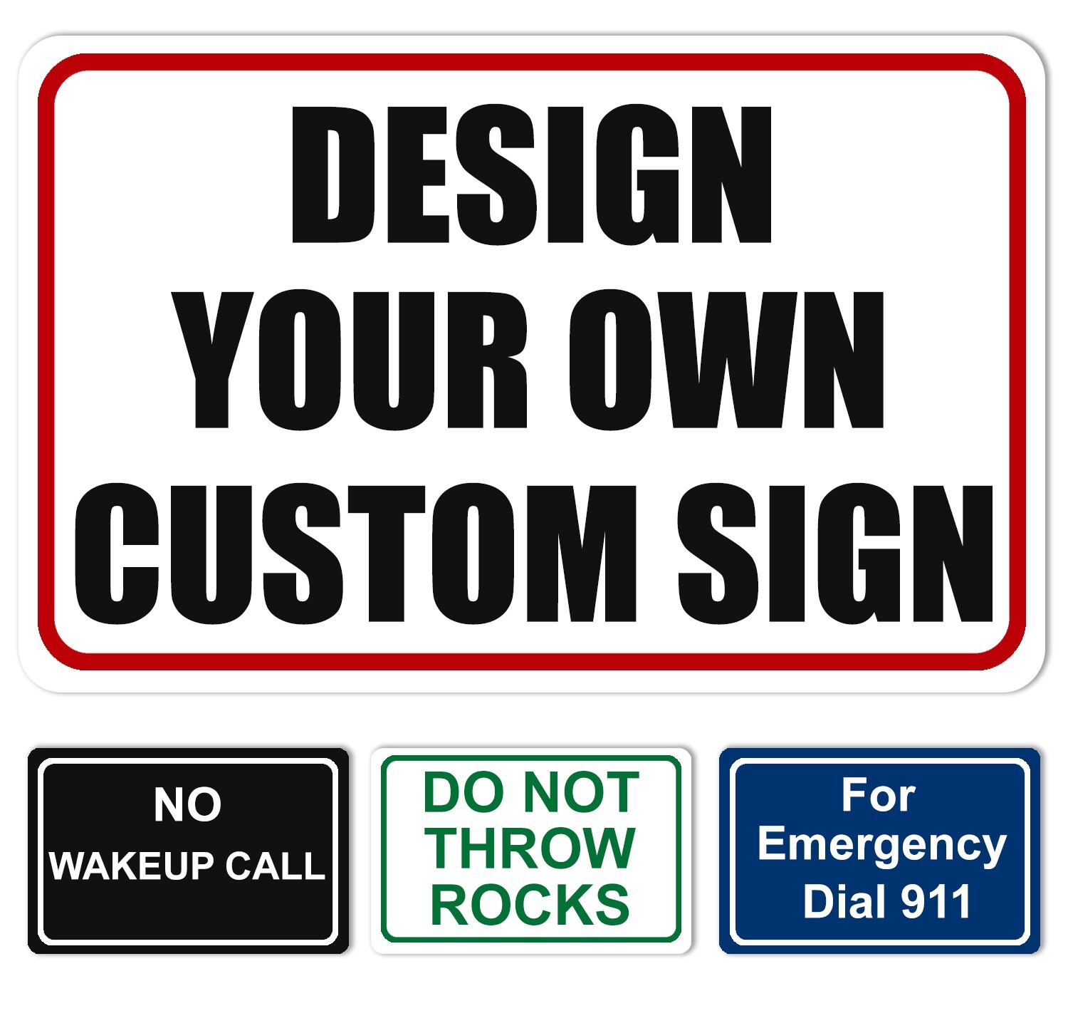 Personalized Custom Aluminum Signs, 12×8″, for Outdoor, Indoor, Office, Airbnb