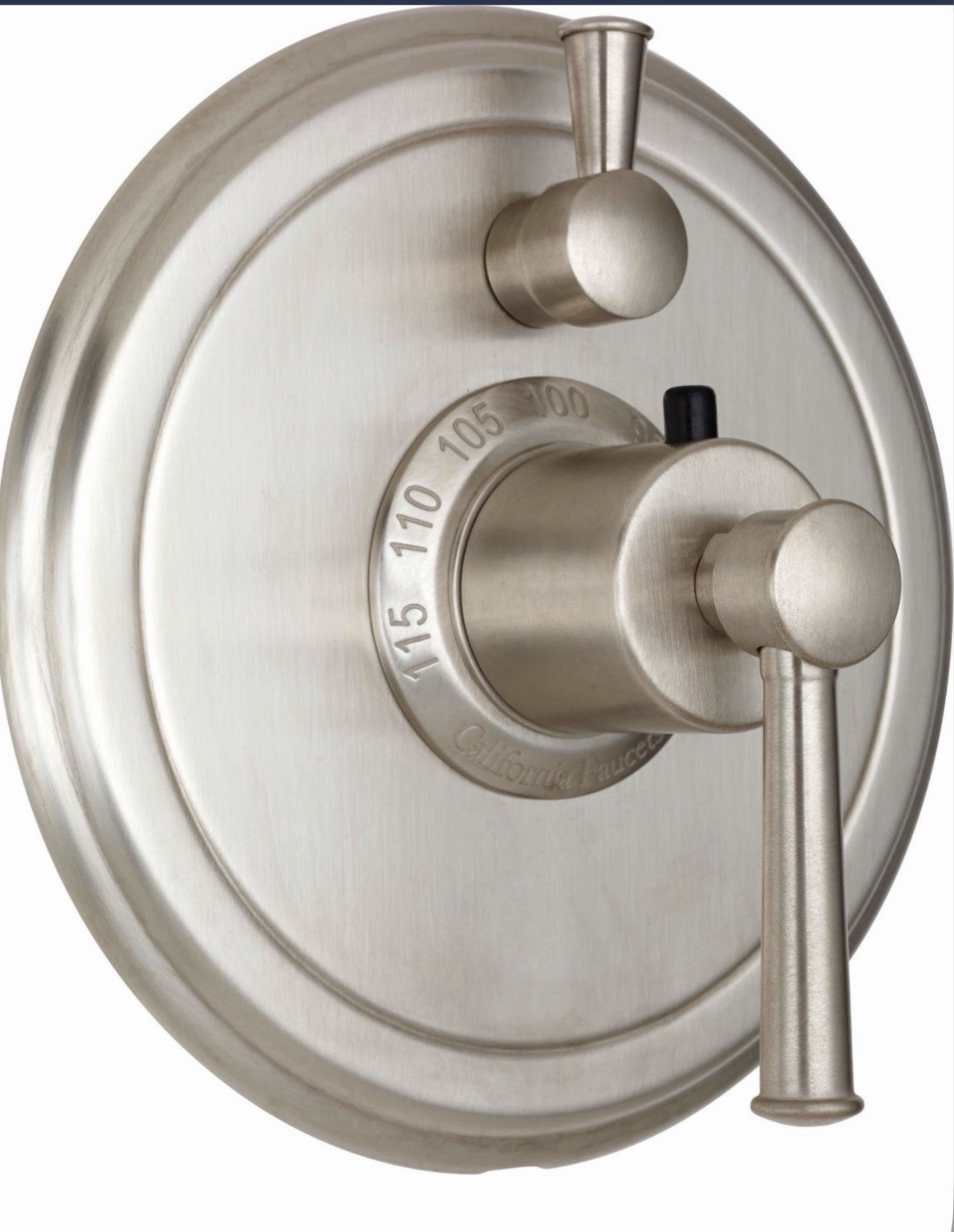 California Faucets TO-TH1L-48-PN 6″ Round Thermostatic Trim POLISHED NICKEL