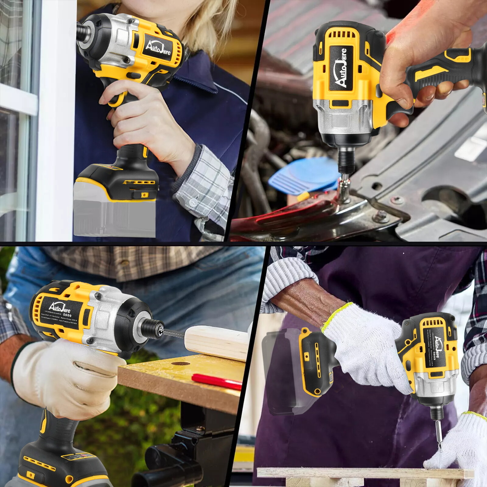 Brushless Cordless Impact Driver,for Dewalt 20V Max Battery,1/4″ Compact,2 Speed