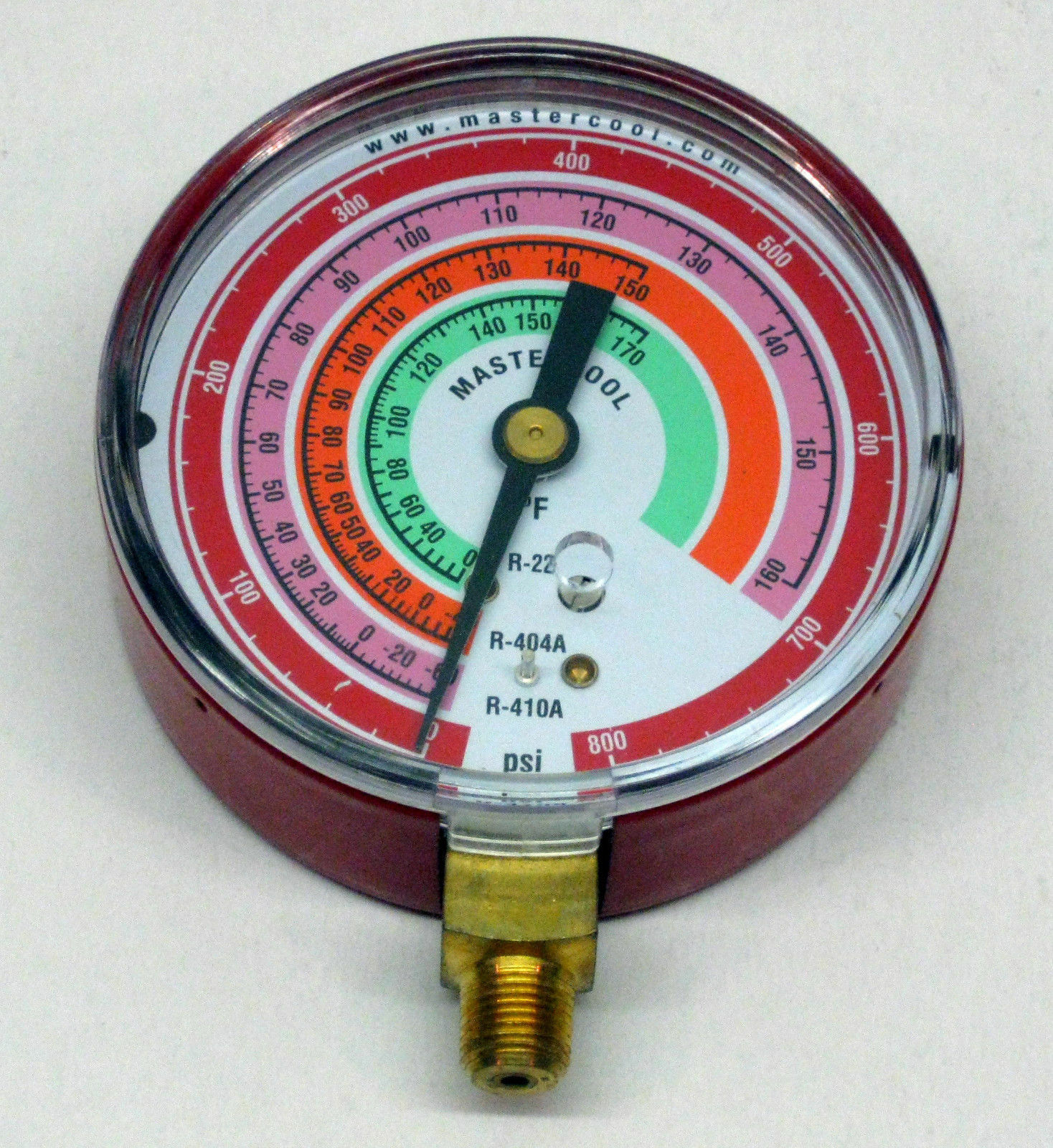57803 Mastercool HVAC Refrigeration Manifold High Side Gauge R410A R404A R22