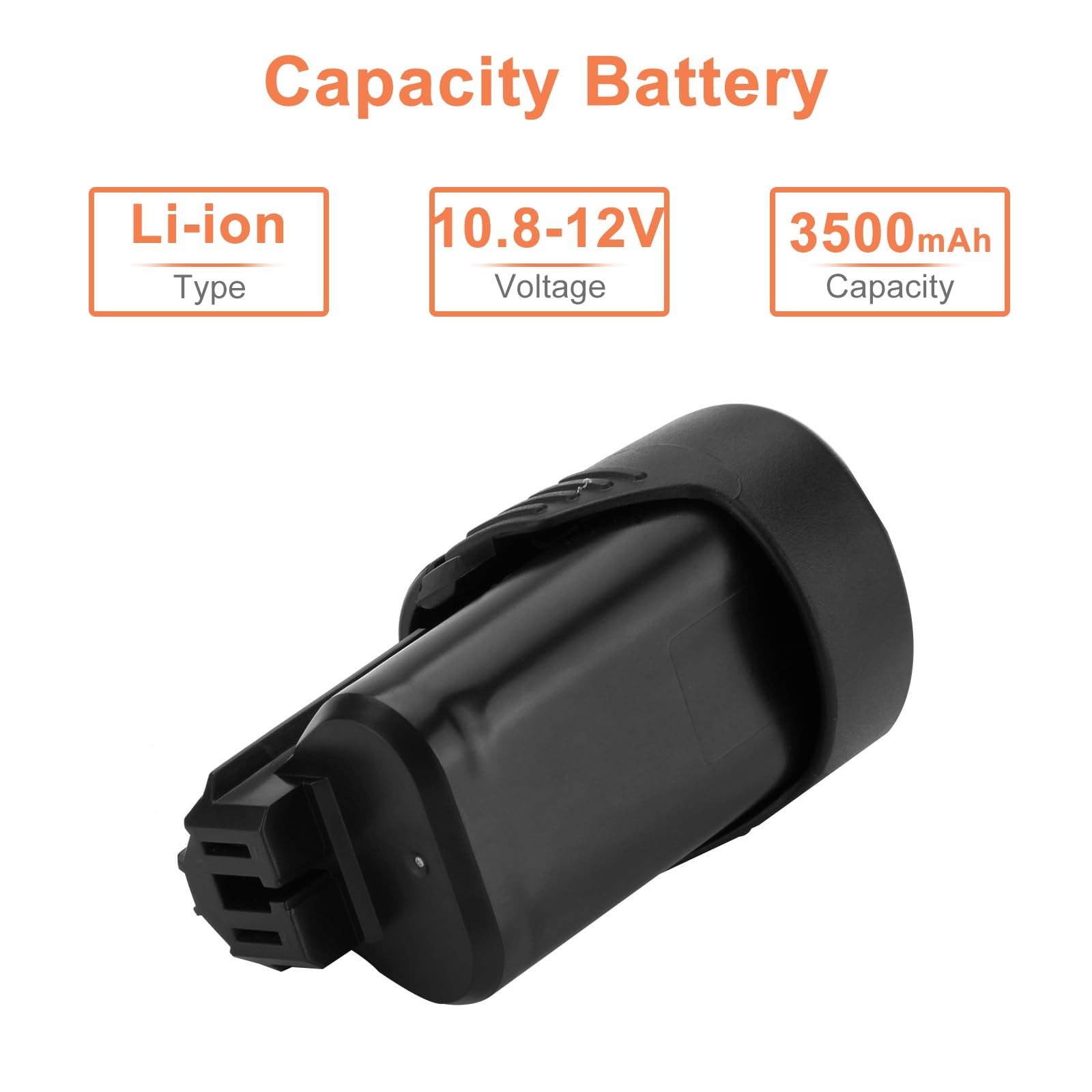 10.8V and 12V 3.5Ah Battery Compatible with Bosch BAT411