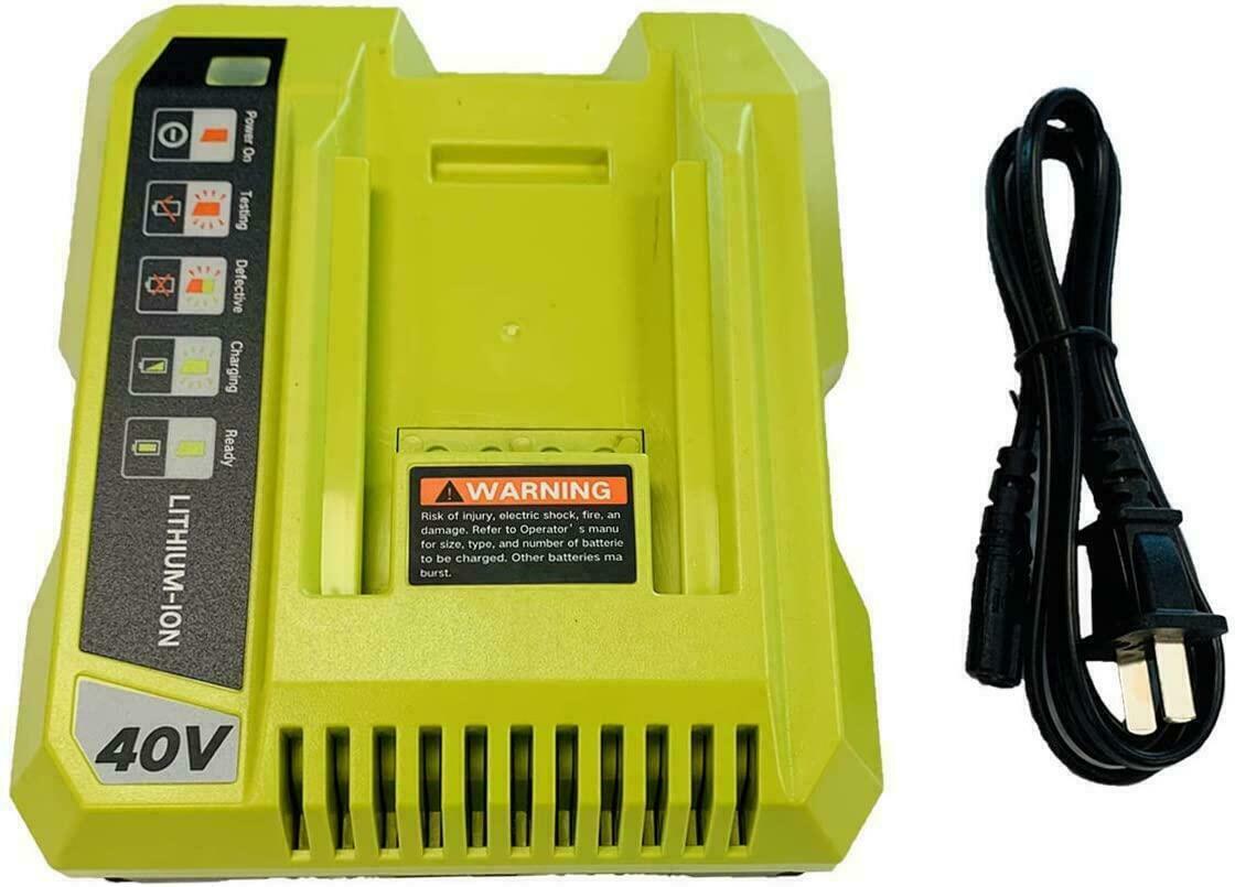 Replace for Ryobi OP401 40V Lithium Battery Charger OP4015 OP4026 OP4030 OP4040