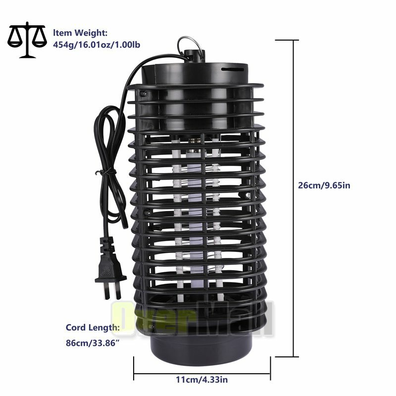 Electric Mosquito Insect Killer Zapper LED Light Fly Bug Trap Pest Control Lamp