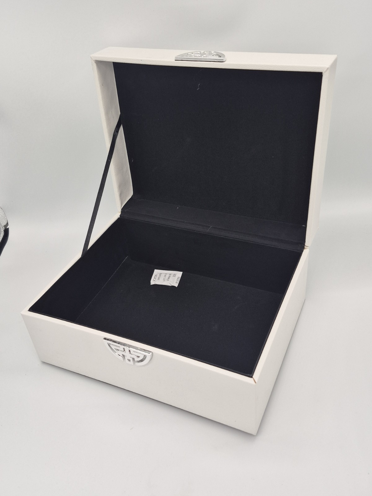 Set of 2 White Rectangular Decorative Boxes