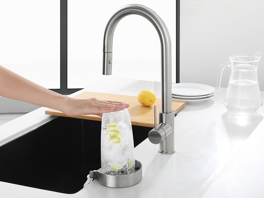 AguaStella ASR01SS Stainless Steel Glass Rinser Cleaner
