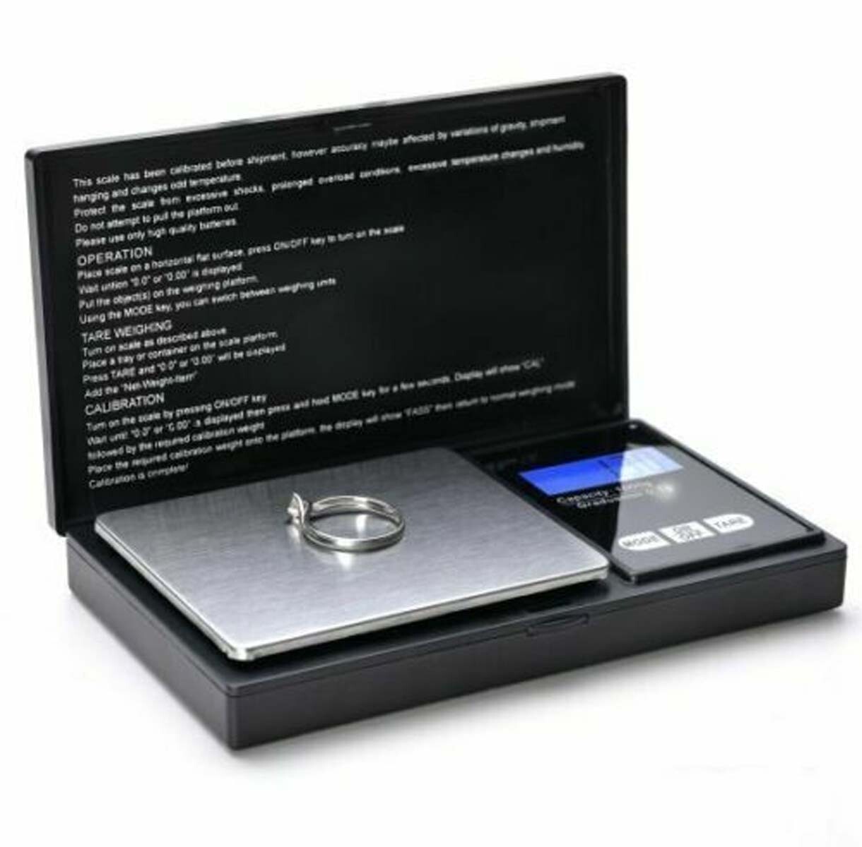Pocket Small Digital Scale 1000g x 0.1g Jewelry Pocket Gram Gold Silver Coin
