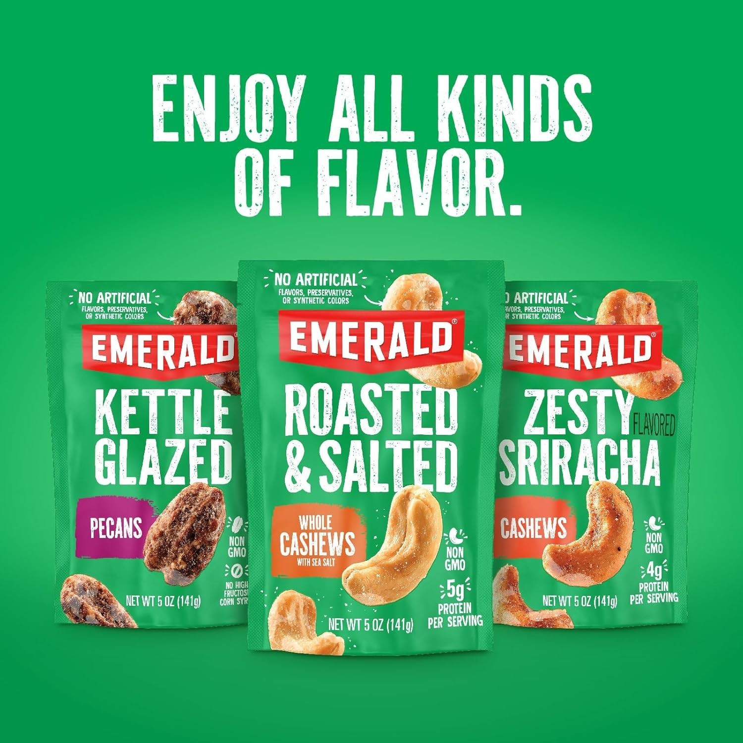 Emerald Nuts Mixed Nuts Variety Pack 18ct (1-Pack) , 100-Calorie Individual Pack