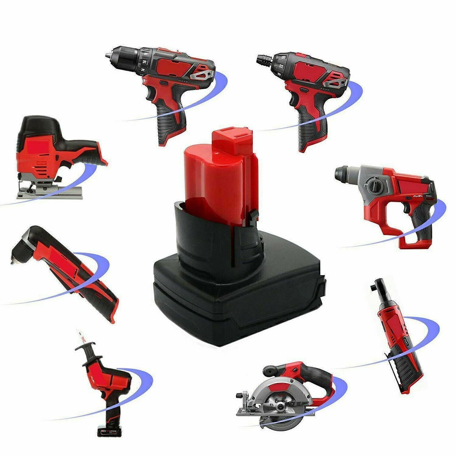 For Milwaukee 48-11-2460 For M12 12V Extended Capacity Battery 48-11-2401