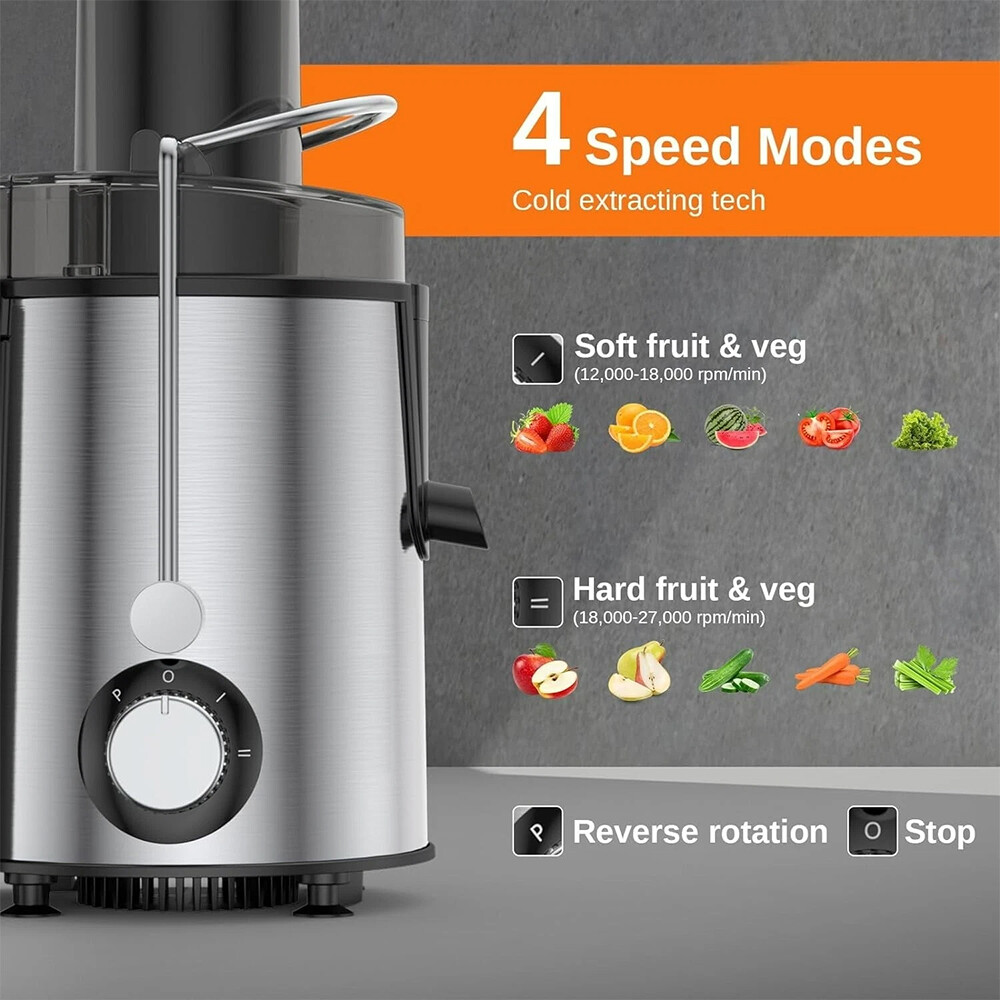 800W Electric Juicer Fruit Vegetable Blender Juice Extractor Citrus Machine New