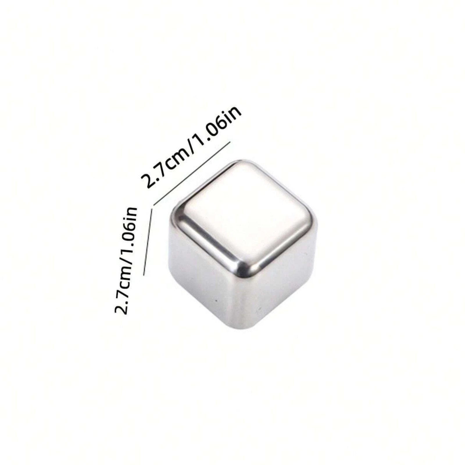 Stainless Steel Ice Cubes Reusable Ice Stones For Fast Cooling Metal Ice Cubes