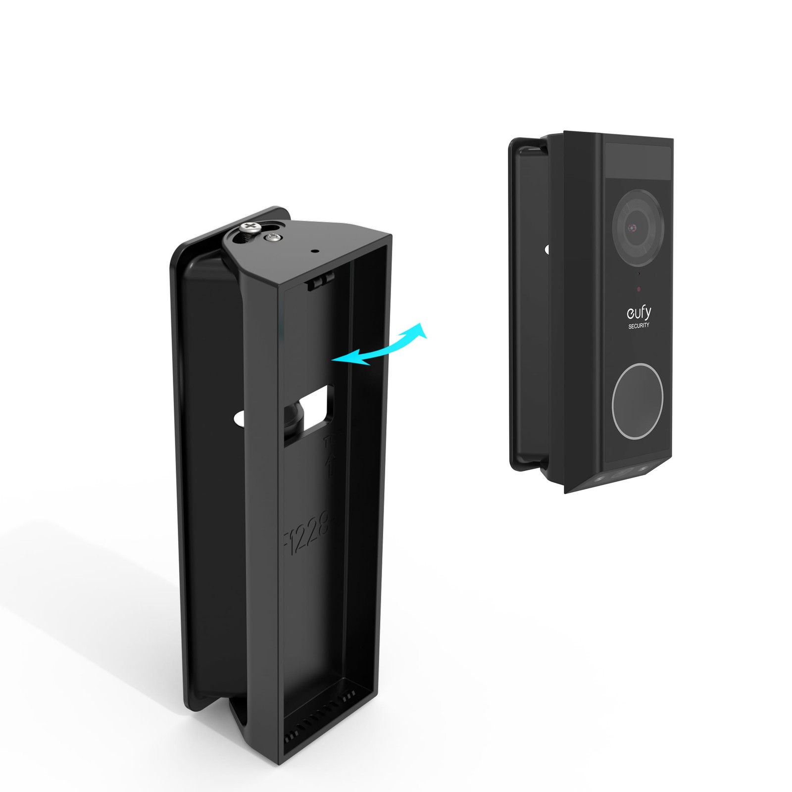 Adjustable 0-35 Degree Doorbell Angle Mount for eufy Security Video Black