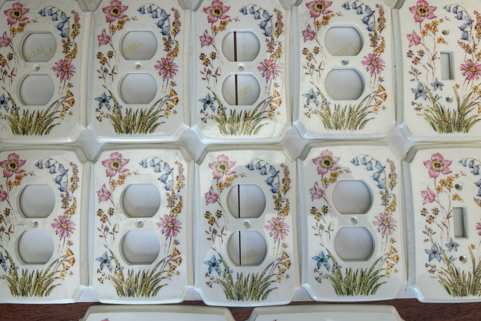 12 Floral Flower Outlet Switch & Double Gang light Wall Switch Plate Covers New