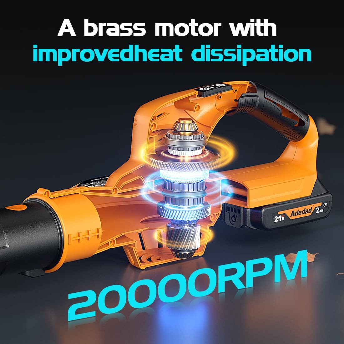 20v Cordless Leaf Blower 150mph Handheld Blower With 2 Batteries Charger Varia