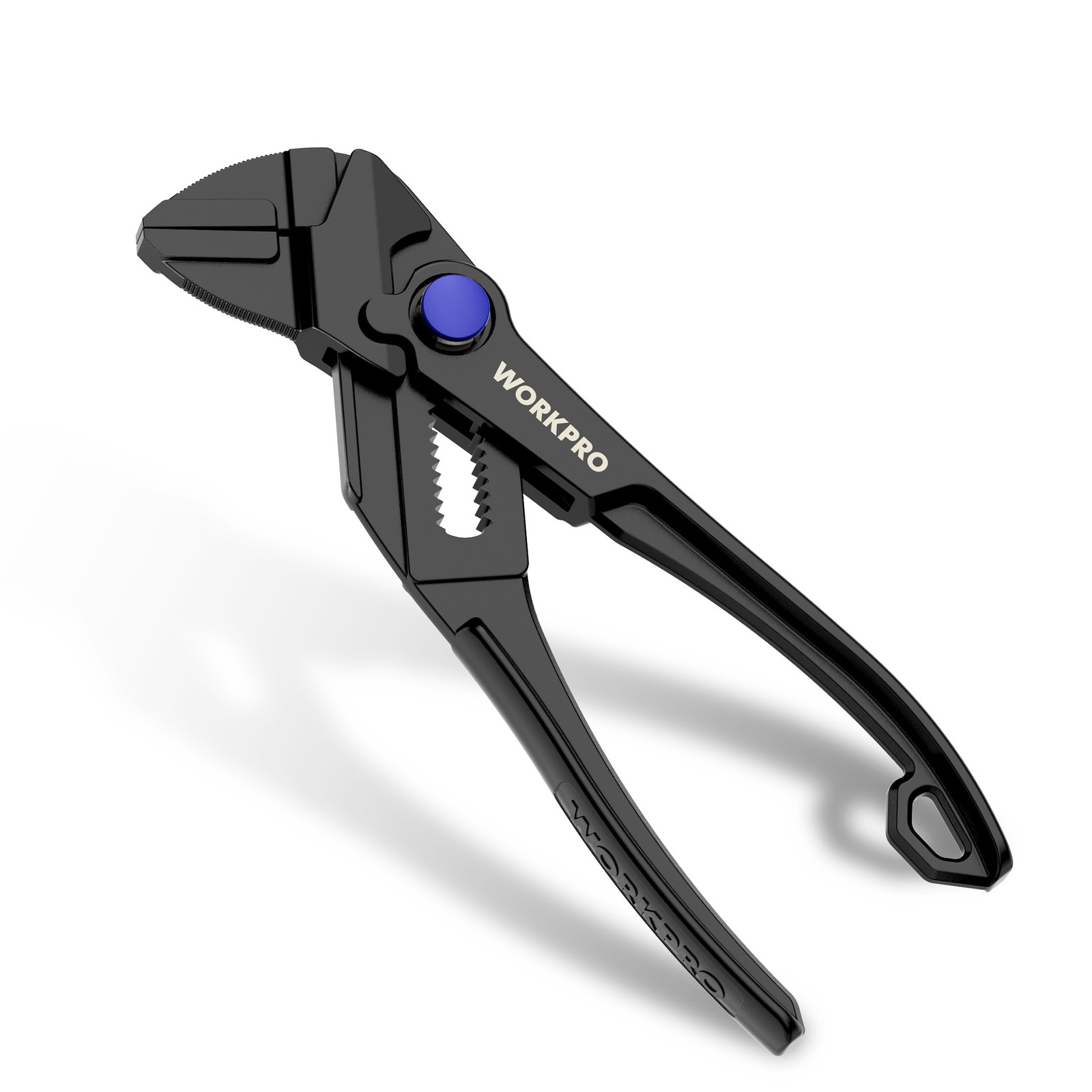 WORKPRO Mini Pliers Wrench 4” Adjustable Wrench Pliers w/ Smooth Parallel Jaws