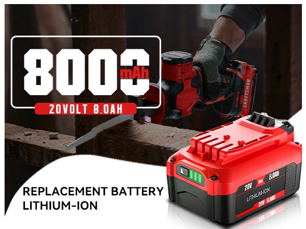 Pack 20V Battery / Charger For Craftsman 20 Volt V20 Li-ion CMCB202-2 CMCB204