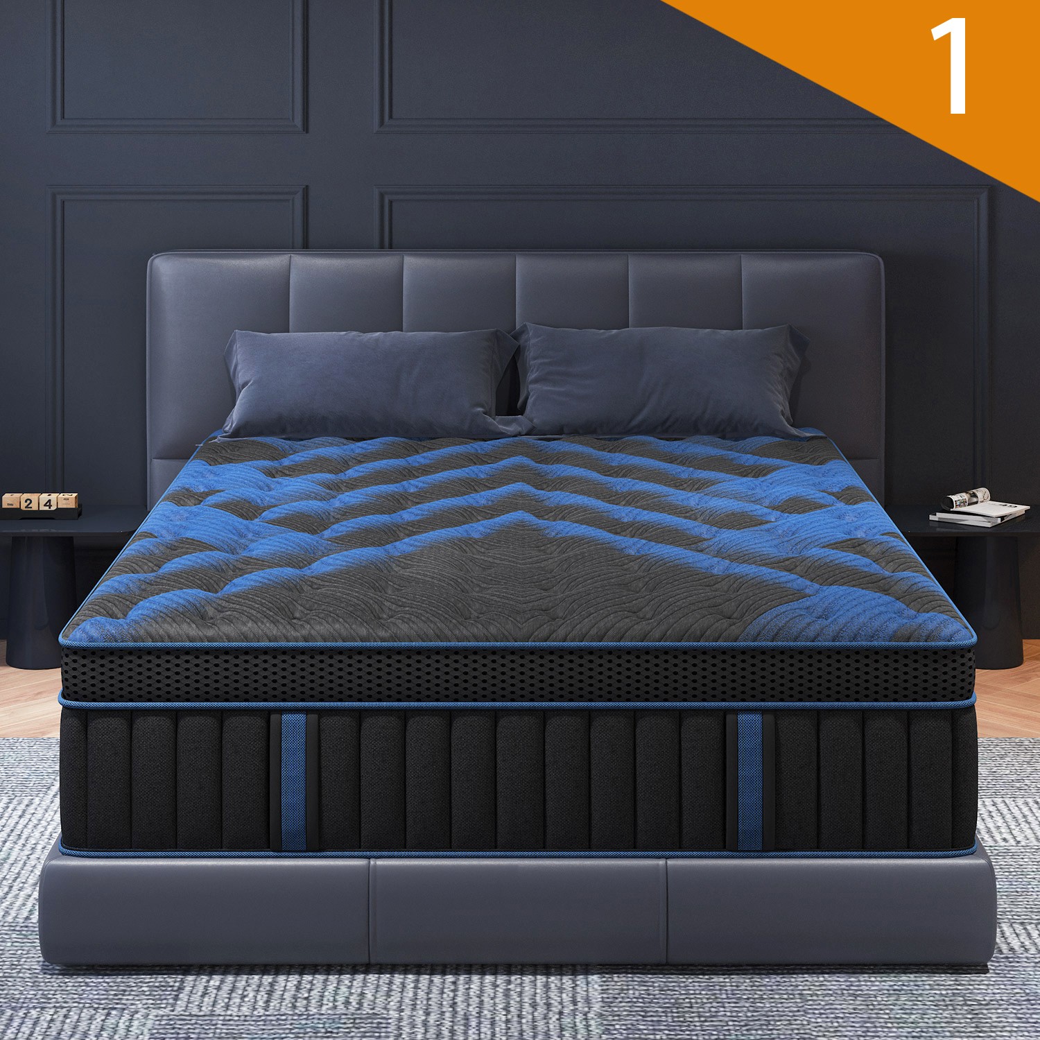 12″ 14″Gel Memory Foam Hybrid Spring Mattress Twin Full Queen King Bed in A Box