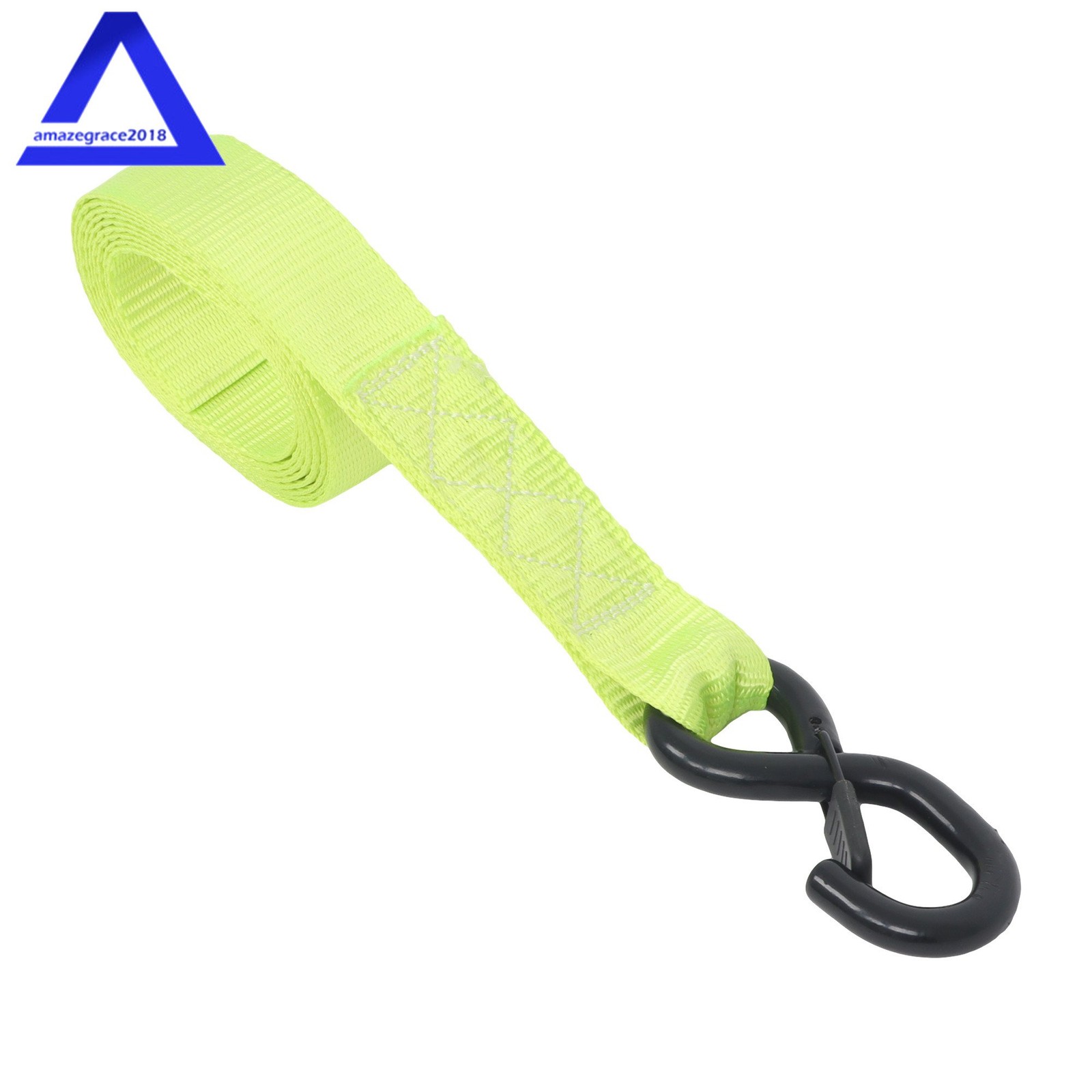 4Pack 1.6″ × 8 Feet Heavy Duty Tie Downs 5208Lbs Ratchet Straps W/ S Hook Green