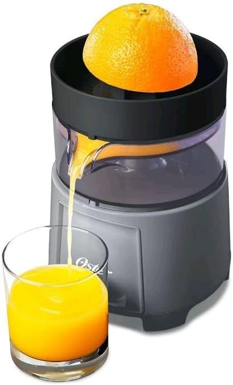 Oster Electric Citrus Juicer, High-Performance Silver 75 Watt Motor Electric