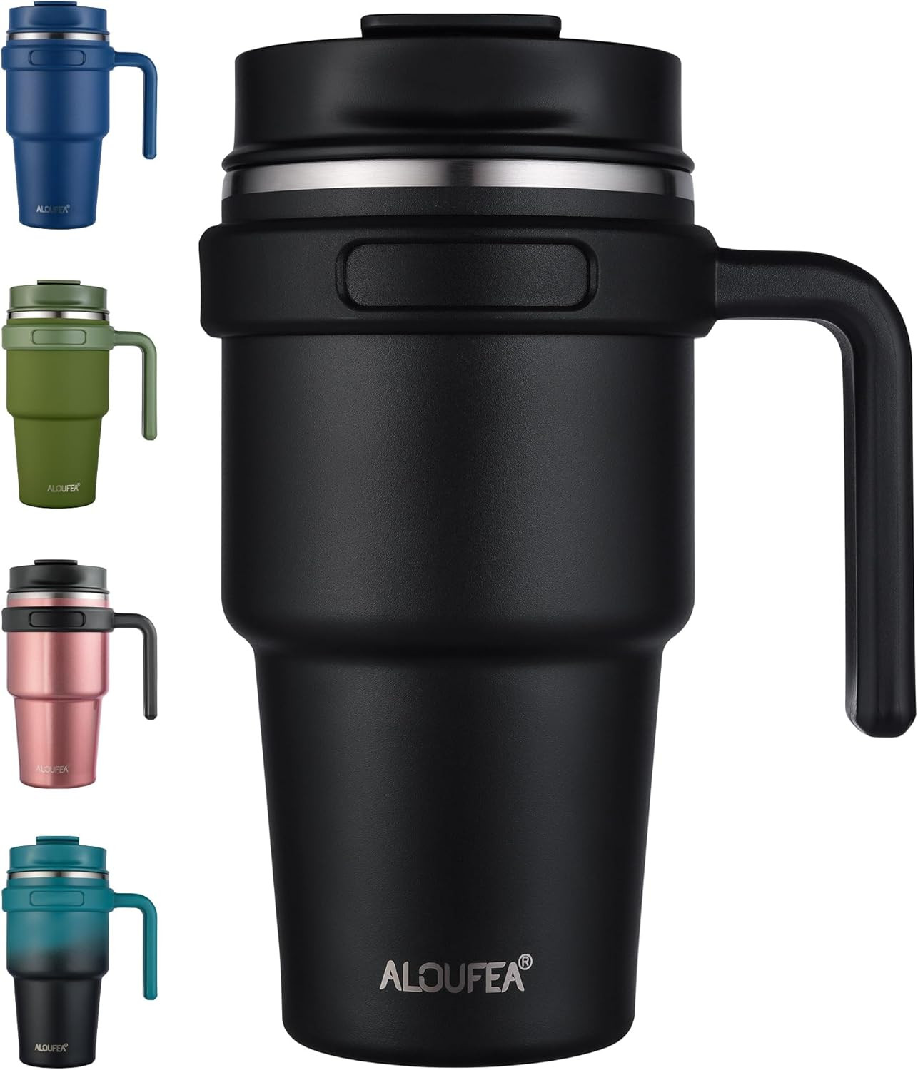 20 Oz Insulated Coffee Mug Tumbler with Handle, Stainless Steel Travel Mug Tumbl