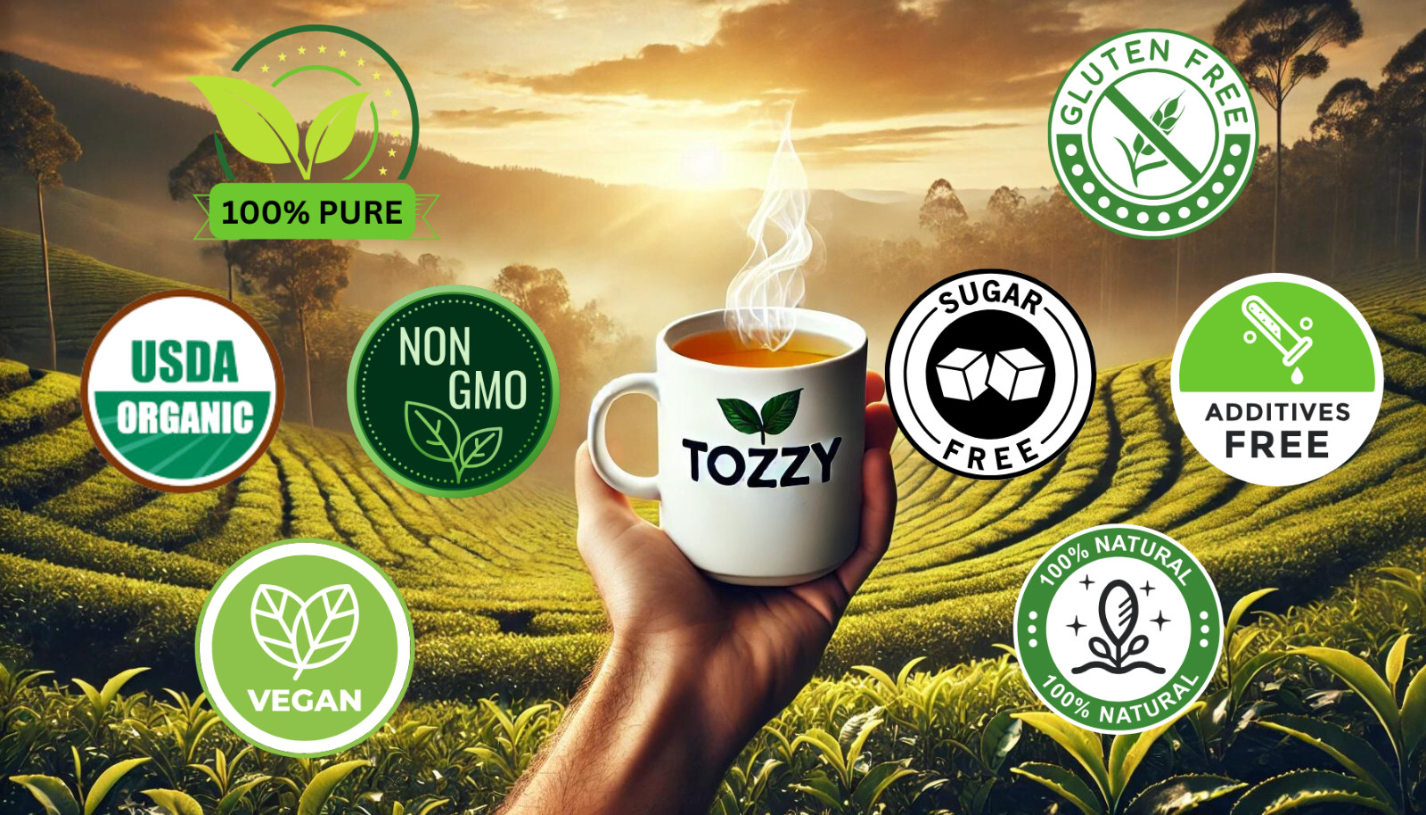 Organic Ashwagandha Tea Bags – 100 Count (Plant-Based Pyramid Tea Bags)