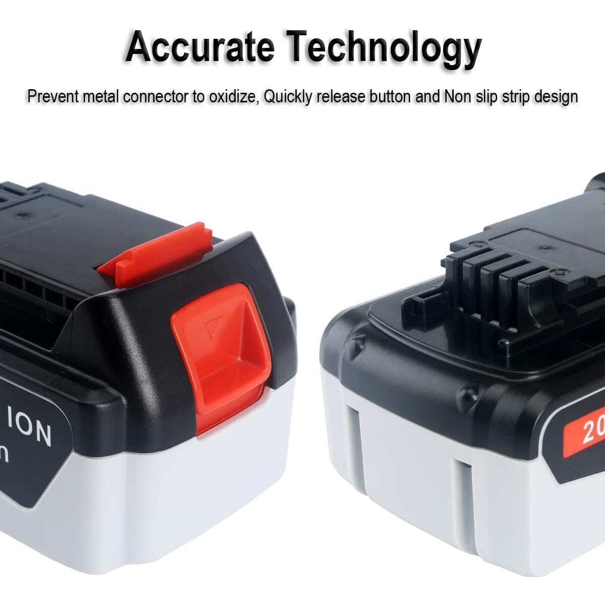 2PCS 20V 8.0Ah For Black and Decker Lithium Li-ion Battery LBXR20 LB2X4020 LBX20