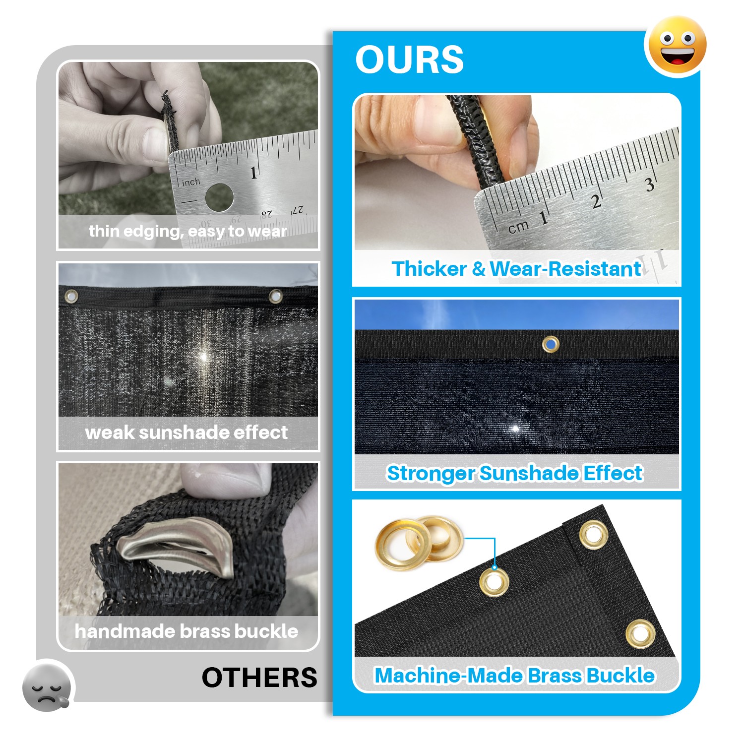 4ft 5ft 6ft 8ft Tall Outdoor Privacy Mesh Fence Screen Cover Zip-Ties Included