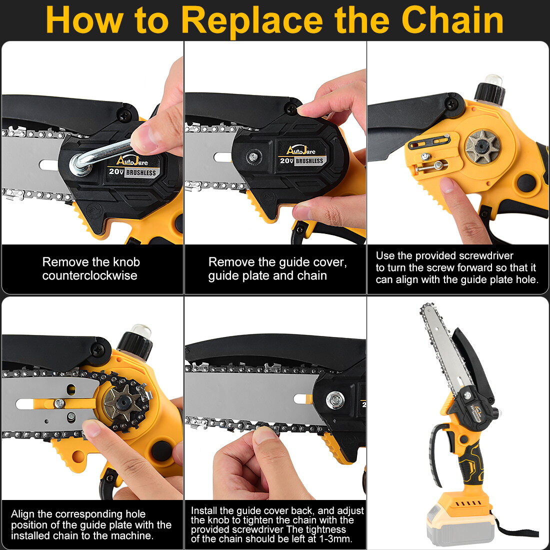 24V Cordless Reciprocating Saw Brushed with 8 Saw Blade & 2 Battery & Charger