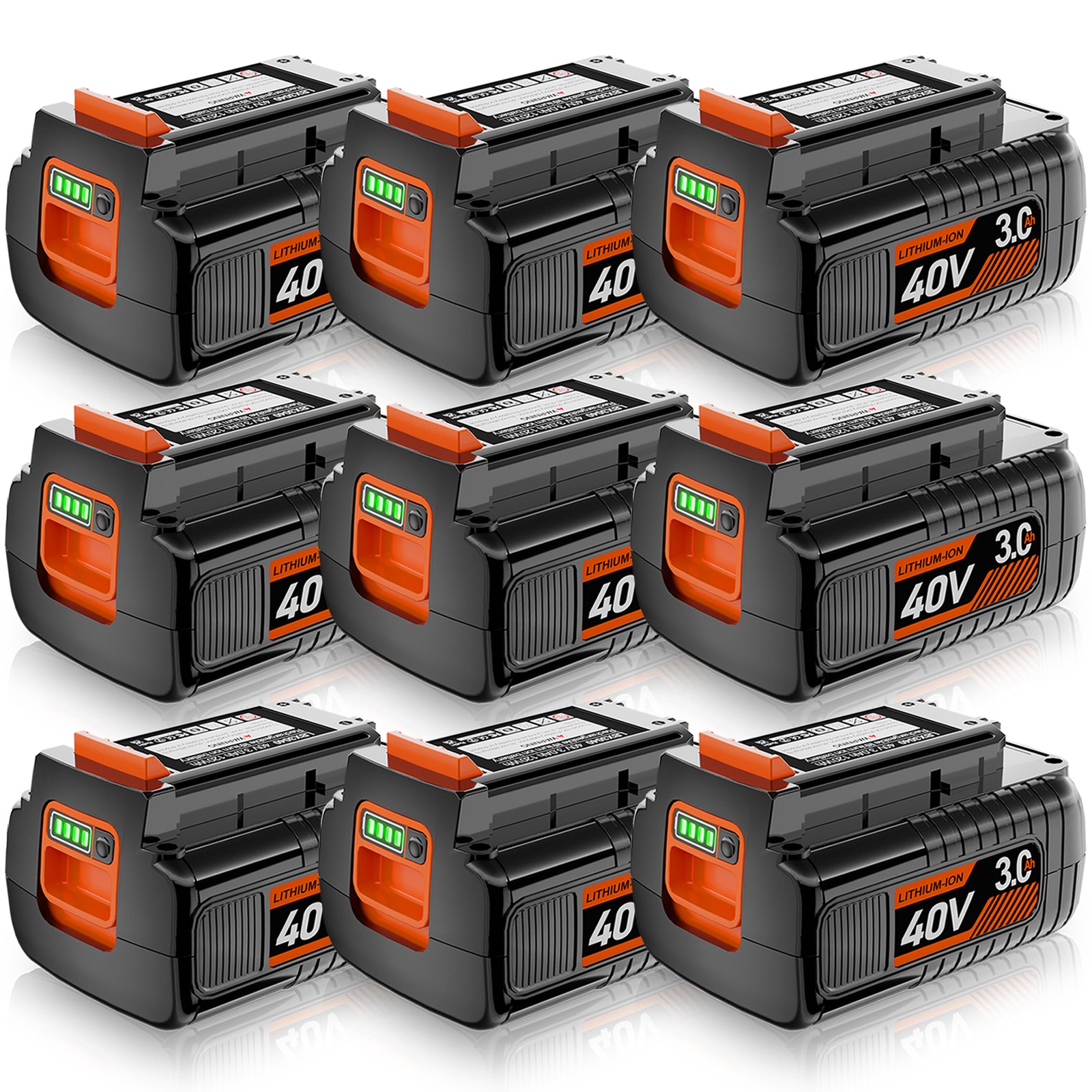 For Black Decker 40V Battery 40Volt Max Lithium 3.0AH LBX2040 LBXR36 LST136