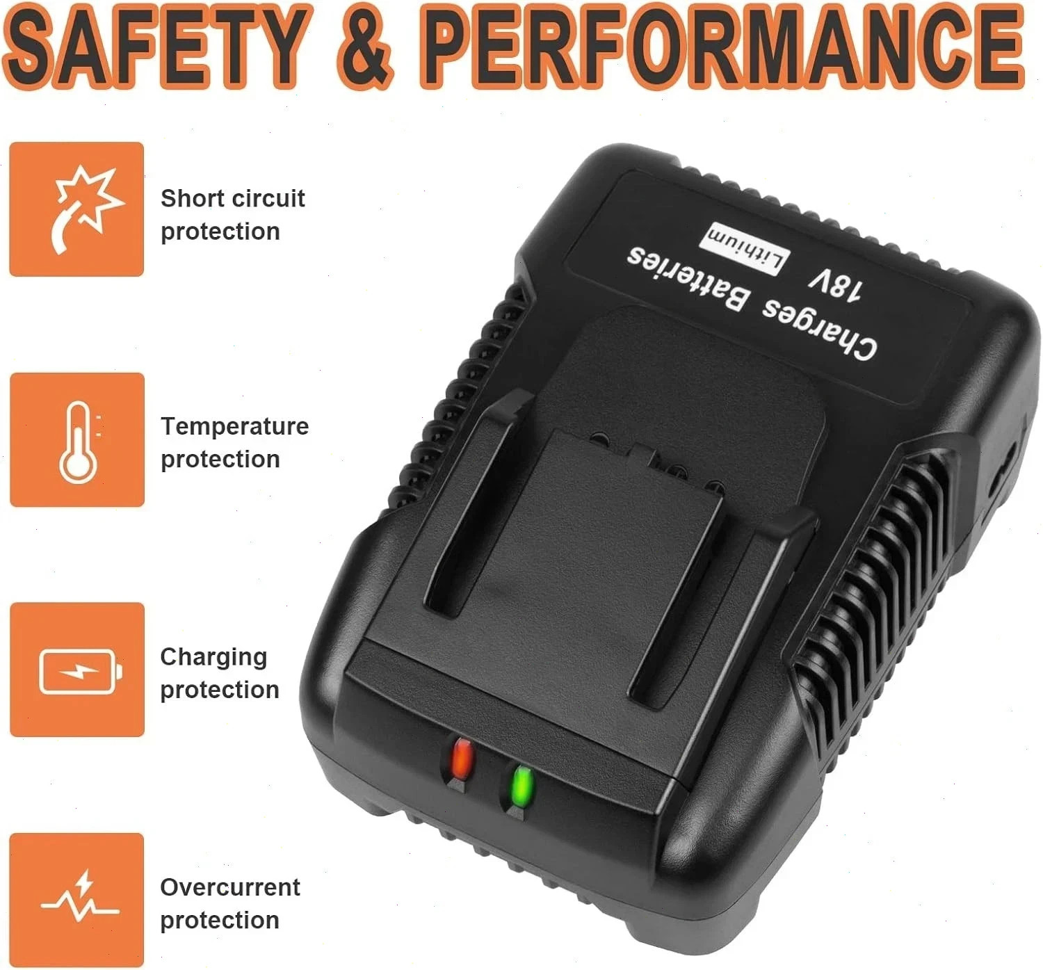2PACK For Ridgid 18V R840085 8.0Ah Lithium-ion Battery OR Charger 18Volt R840087